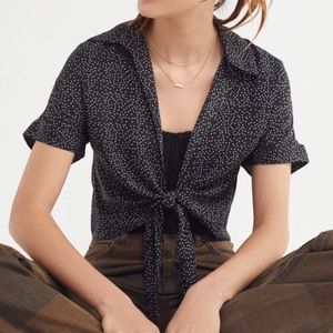 Urban Outfitters tie front crop top